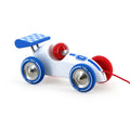 White Pull-Along Racer