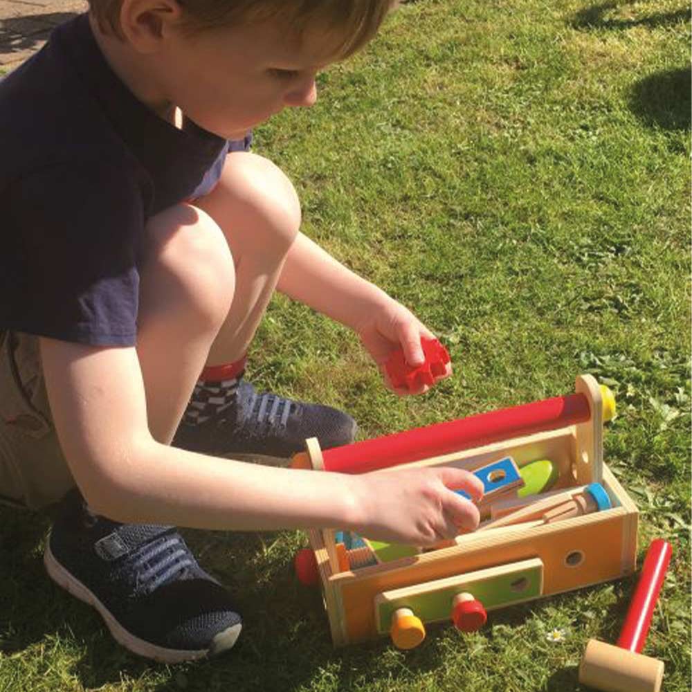 Wooden Construction Toolbox