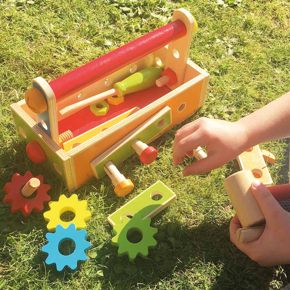Wooden Construction Toolbox