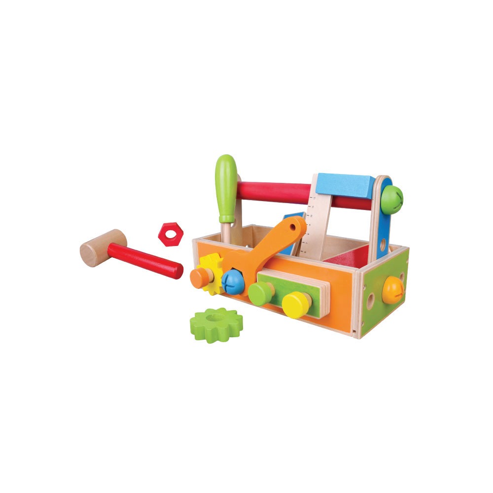 Wooden Construction Toolbox